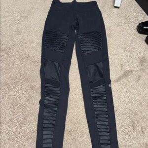 Alo Black Moto Leggings